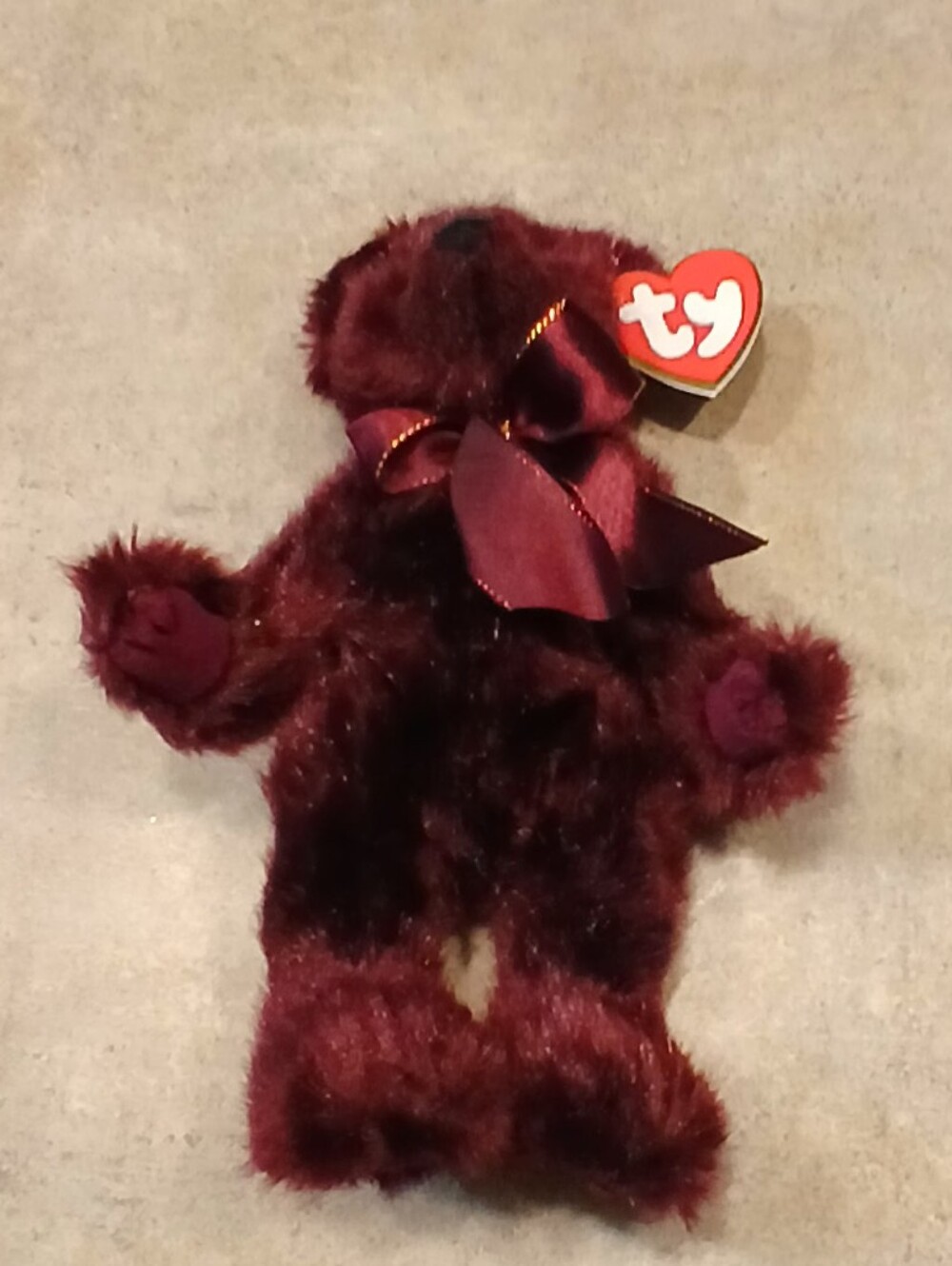 Ty Plush Beargundy Bear | Retired | 1993 - Picture 10 of 13